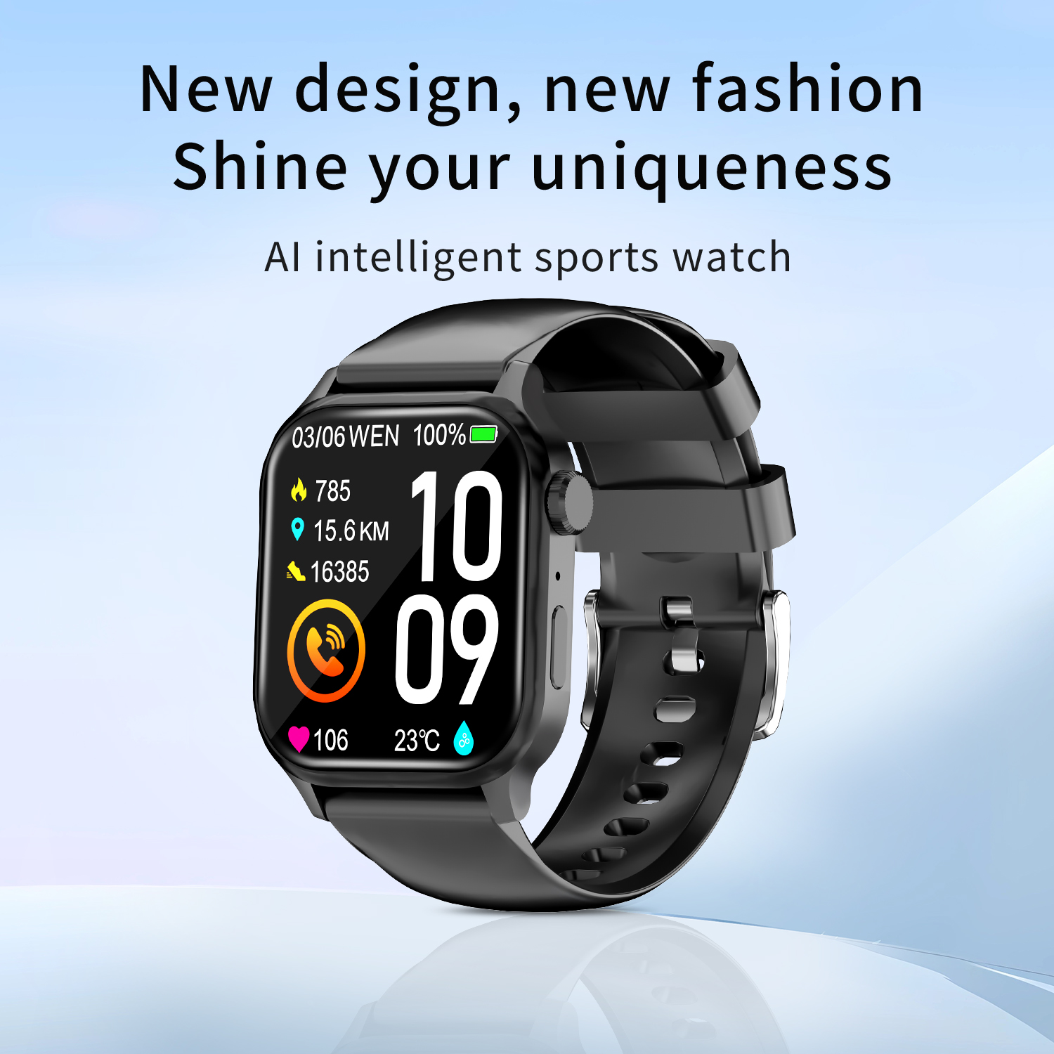 G93 New Smart Watch 1.85'' Square Screen Sports Waterproof BT Smartwatch 57 G93 New Smart Watch 1.85'' Square Screen Sports Waterproof BT Smartwatch