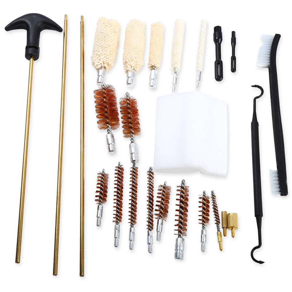 24pcs Gun Cleaning Kit Universal Gun Brush Tool for Pistol Hunting Rifle Shotgun Firearm Cleaner Hunting Accessories 22 24pcs Gun Cleaning Kit Universal Gun Brush Tool for Pistol Hunting Rifle Shotgun Firearm Cleaner Hunting Accessories