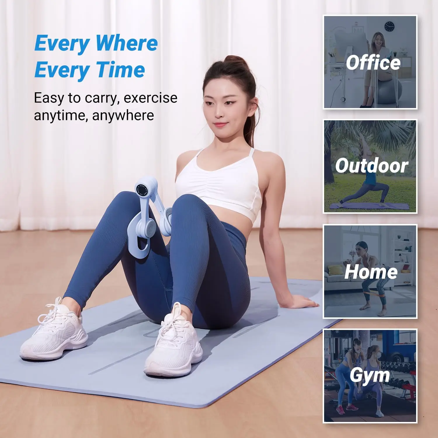 Thigh & Pelvic Floor Muscle Trainer – Inner Thigh Workout & Pilates Strengthening Device 50 Thigh & Pelvic Floor Muscle Trainer – Inner Thigh Workout & Pilates Strengthening Device