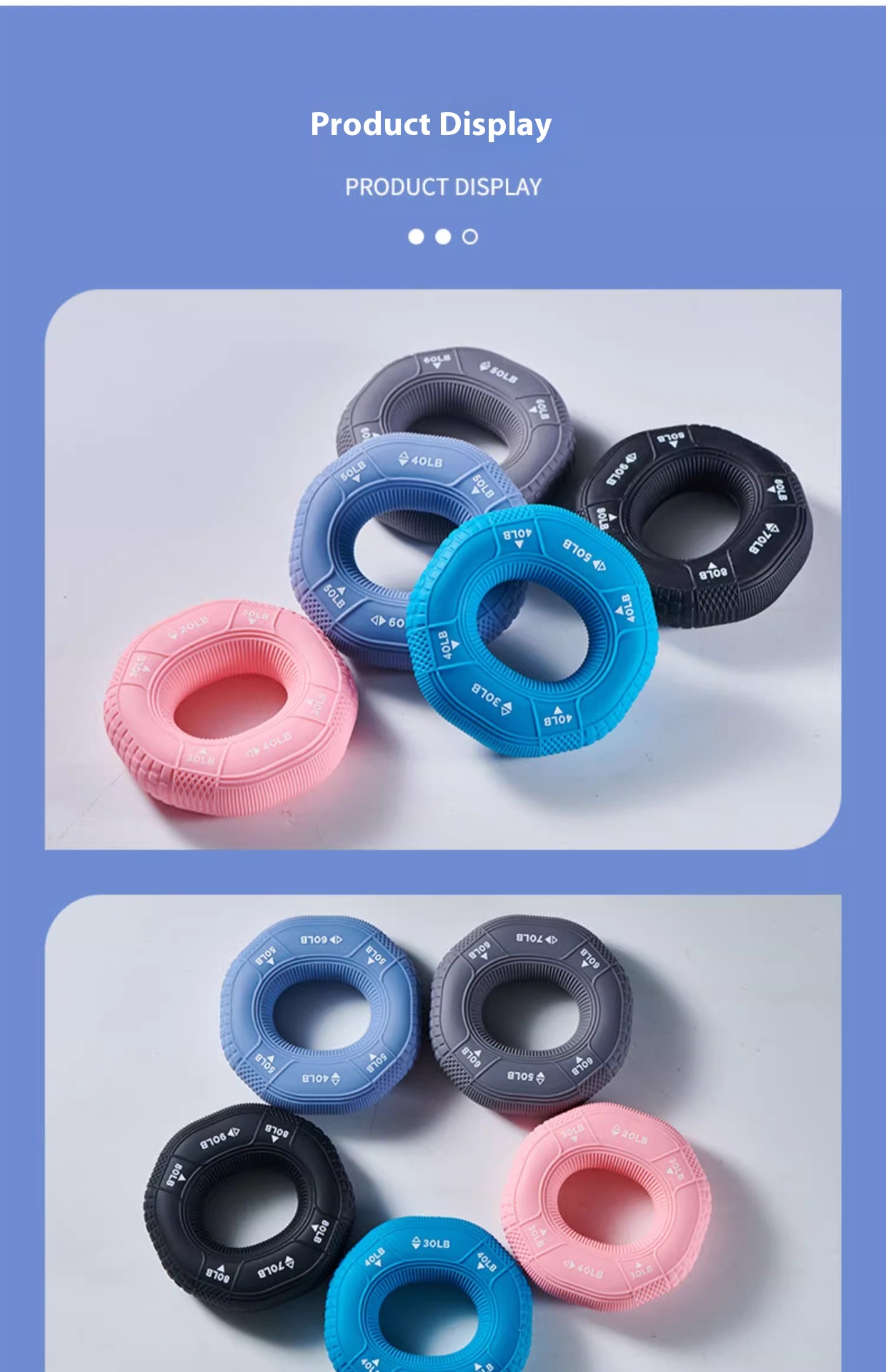 Silicone Grip Ring Decompression Decompression Building Up Arm Muscles Training Five Finger Strength Rehabilitation Grip Strength Exercise Hand Strength Equipment 47 Silicone Grip Ring Decompression Decompression Building Up Arm Muscles Training Five Finger Strength Rehabilitation Grip Strength Exercise Hand Strength Equipment