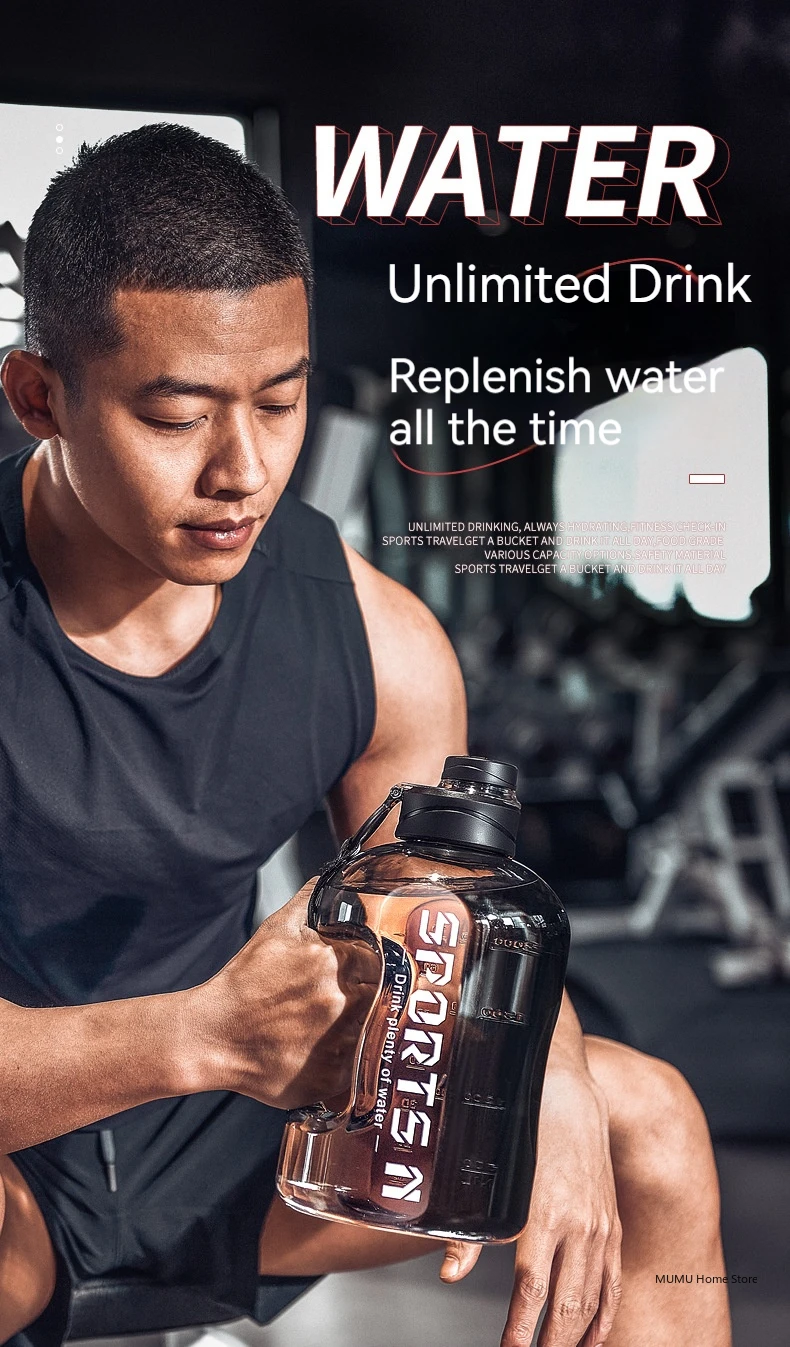 Large Capacity Sports Water Bottle 1.7L / 2.7L / 4L / 5L 53 Large Capacity Sports Water Bottle 1.7L / 2.7L / 4L / 5L