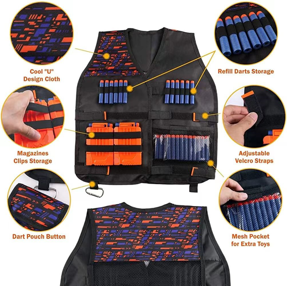 Tactical Vest Outdoor Shooting Tactical Kit Toy 8 Tactical Vest Outdoor Shooting Tactical Kit Toy