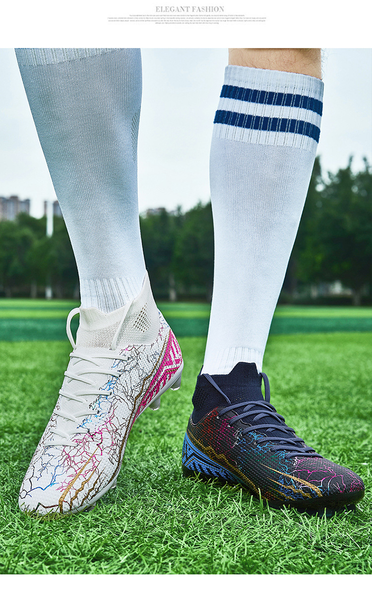 High-top Youth Spike Turf Soccer Shoes 35 High-top Youth Spike Turf Soccer Shoes