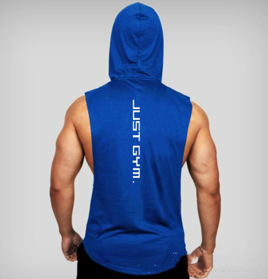 Fitness Vest Men Hooded Loose Clothes 20 Fitness Vest Men Hooded Loose Clothes