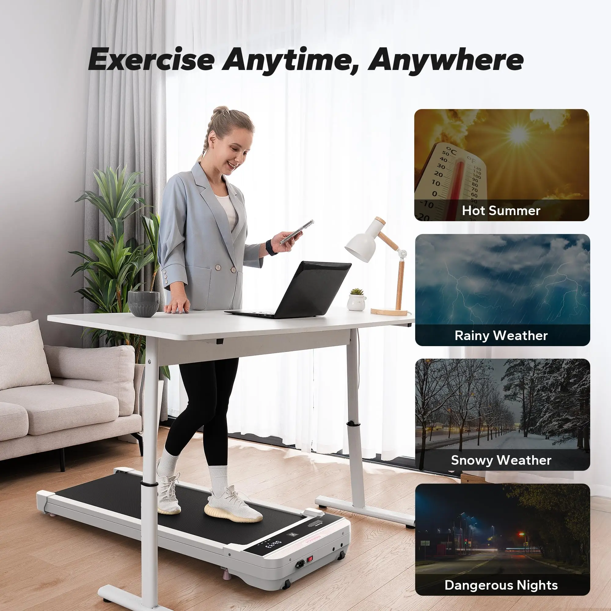 2-in-1 Walking Pad – Small Treadmill for Home & Office, Quiet Under Desk Treadmill 19 2-in-1 Walking Pad – Small Treadmill for Home & Office, Quiet Under Desk Treadmill