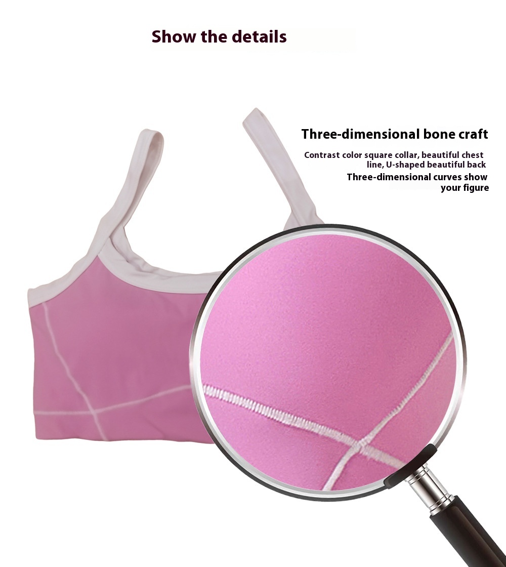 Outdoor Sports Yoga Suits Women's Spaghetti Strap Contrast Color Fitness Set Outfits 44 Outdoor Sports Yoga Suits Women's Spaghetti Strap Contrast Color Fitness Set Outfits