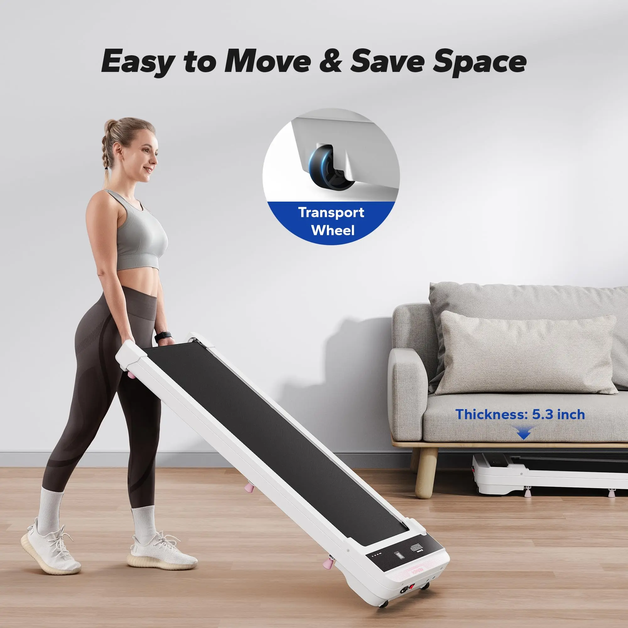 2-in-1 Walking Pad – Small Treadmill for Home & Office, Quiet Under Desk Treadmill 17 2-in-1 Walking Pad – Small Treadmill for Home & Office, Quiet Under Desk Treadmill