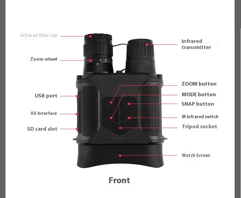 V400B Night Vision Instrument Binocular Digital Telescope Infrared Night Vision Instrument 48 V400B Night Vision Instrument Binocular Digital Telescope Infrared Night Vision Instrument