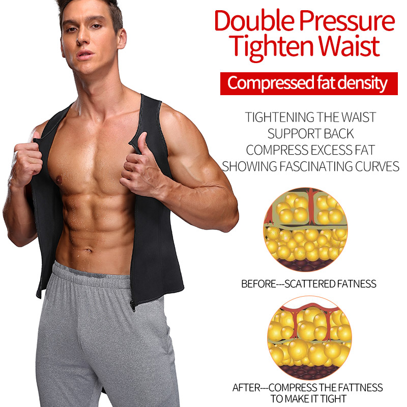 Fitness Men Shapewear Sauna Vest Waist Trainer Double Belt Sweat Shirt Corset Top Body Shaper 17 Fitness Men Shapewear Sauna Vest Waist Trainer Double Belt Sweat Shirt Corset Top Body Shaper