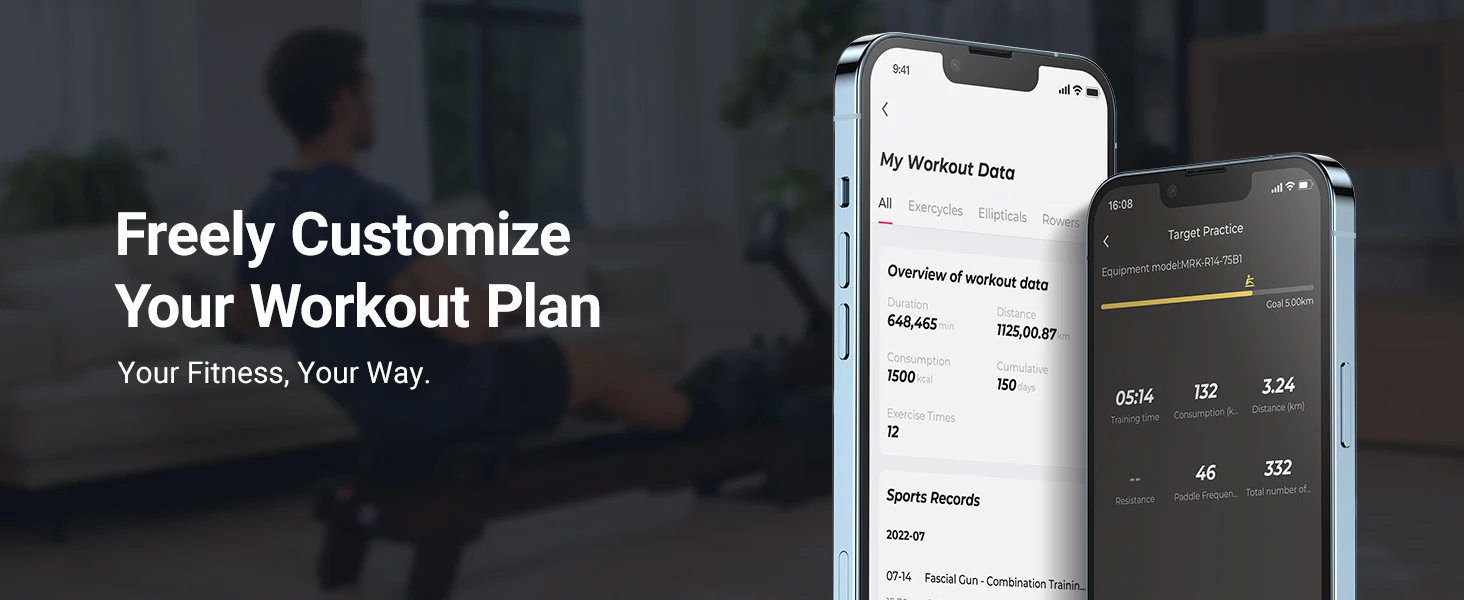 Water Rowing Machine – Solid Wood Design with Bluetooth Monitor & Upgraded Seat Cushion 12 Water Rowing Machine – Solid Wood Design with Bluetooth Monitor & Upgraded Seat Cushion