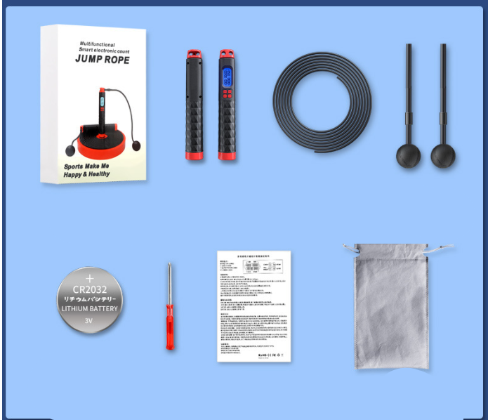 Sports Fitness Smart Cordless Skipping Rope 11 Sports Fitness Smart Cordless Skipping Rope