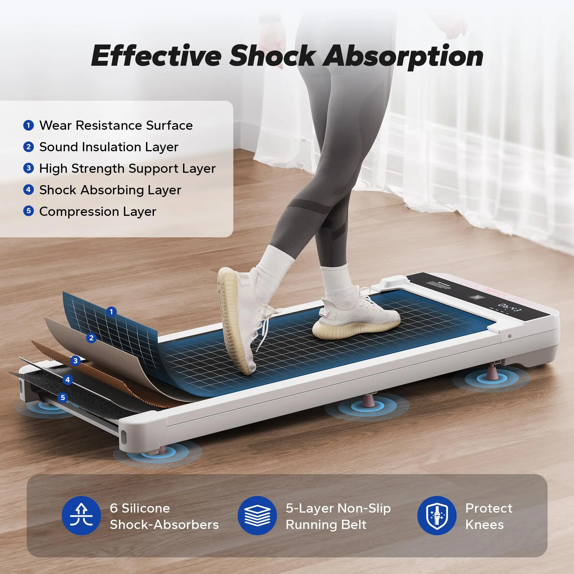 2-in-1 Walking Pad – Small Treadmill for Home & Office, Quiet Under Desk Treadmill 15 2-in-1 Walking Pad – Small Treadmill for Home & Office, Quiet Under Desk Treadmill