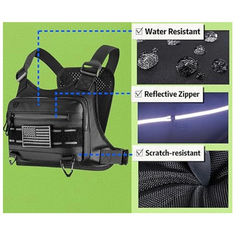 Men's Tactical Outdoor Sports Chest Bag 11 Men's Tactical Outdoor Sports Chest Bag