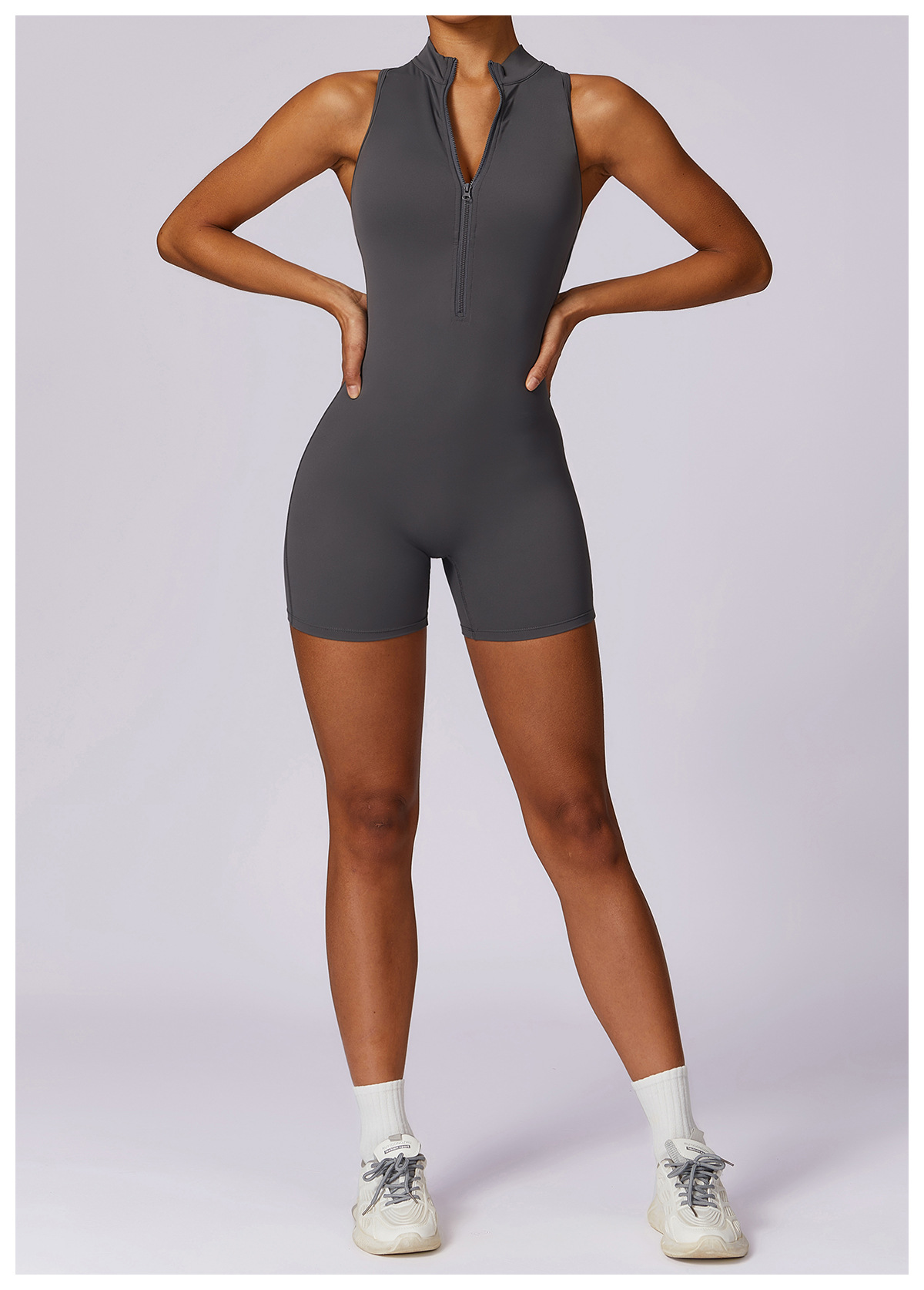 Fitness Yoga Jumpsuit With Zipper Summer Backless Shorts Jumpsuit Bodysuit For Women Clothing 15 Fitness Yoga Jumpsuit With Zipper Summer Backless Shorts Jumpsuit Bodysuit For Women Clothing