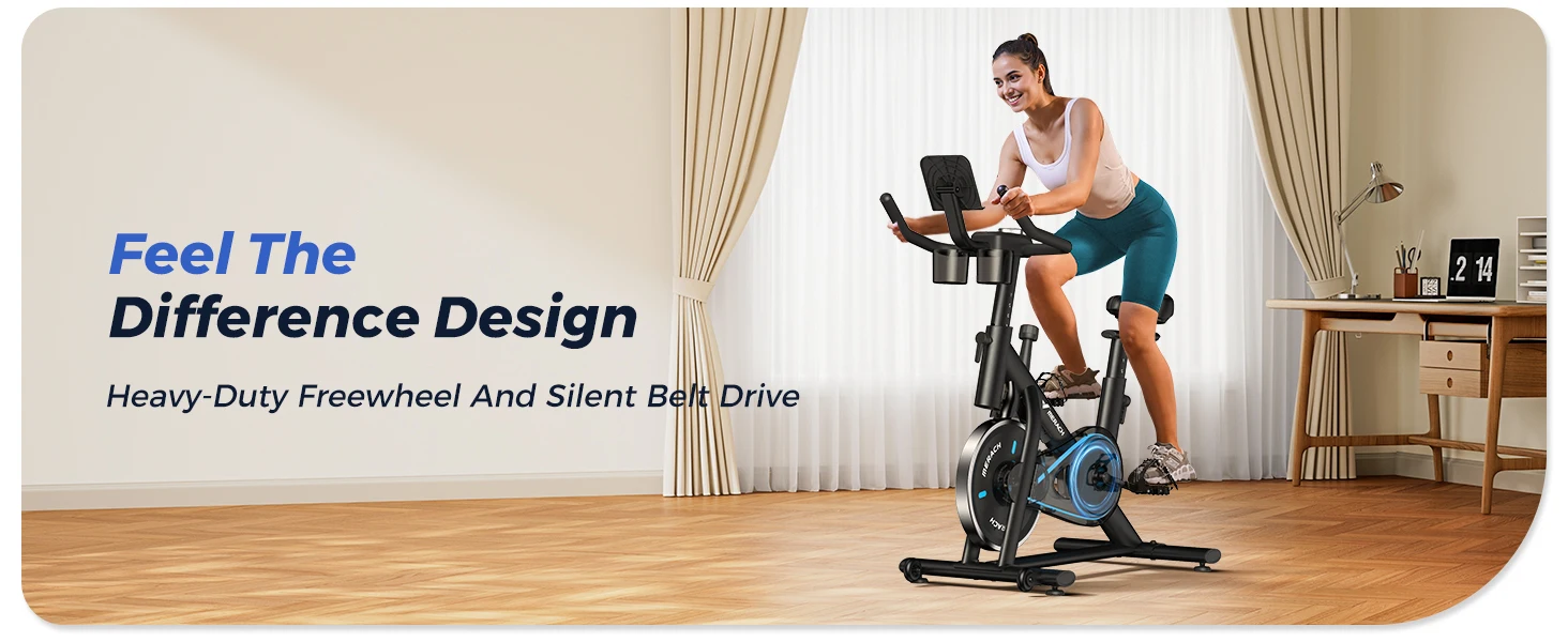 Low Noise Stationary Exercise Bike – Indoor Cycling with Tablet Mount & 270LB Capacity 68 Low Noise Stationary Exercise Bike – Indoor Cycling with Tablet Mount & 270LB Capacity