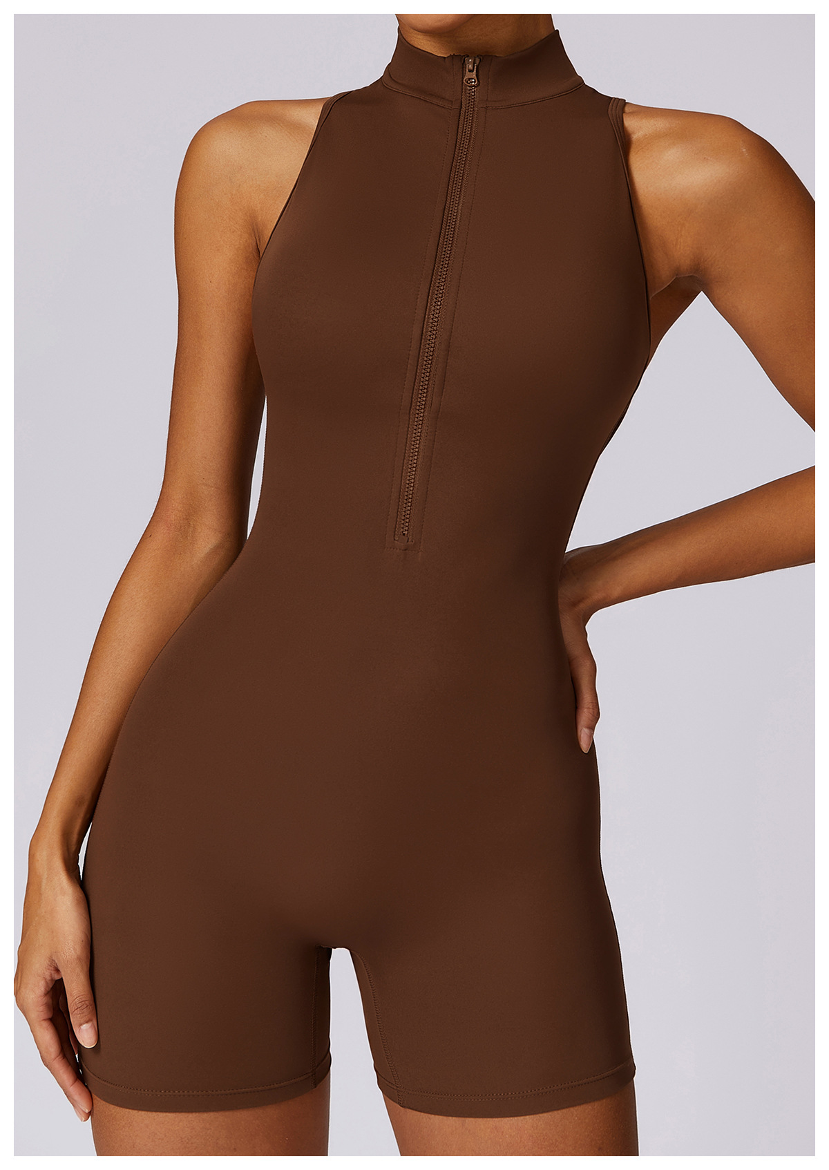 Fitness Yoga Jumpsuit With Zipper Summer Backless Shorts Jumpsuit Bodysuit For Women Clothing 31 Fitness Yoga Jumpsuit With Zipper Summer Backless Shorts Jumpsuit Bodysuit For Women Clothing