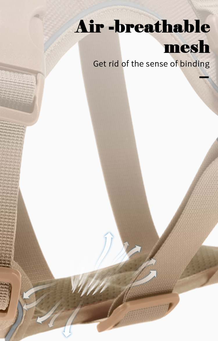 Dog Anti-breakaway And Anti-rush Reflective Breathable Chest Harness 9 Dog Anti-breakaway And Anti-rush Reflective Breathable Chest Harness