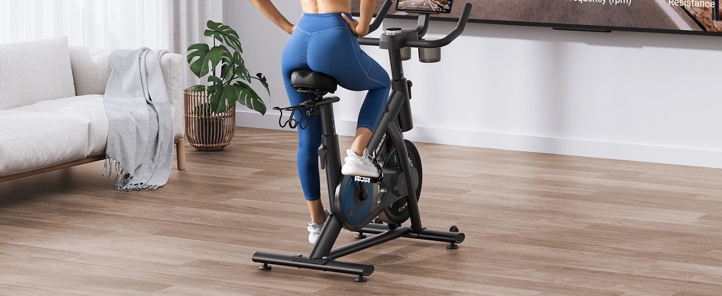 Low Noise Magnetic Stationary Exercise Bike – Indoor Cycling with Fitness App 8 Low Noise Magnetic Stationary Exercise Bike – Indoor Cycling with Fitness App