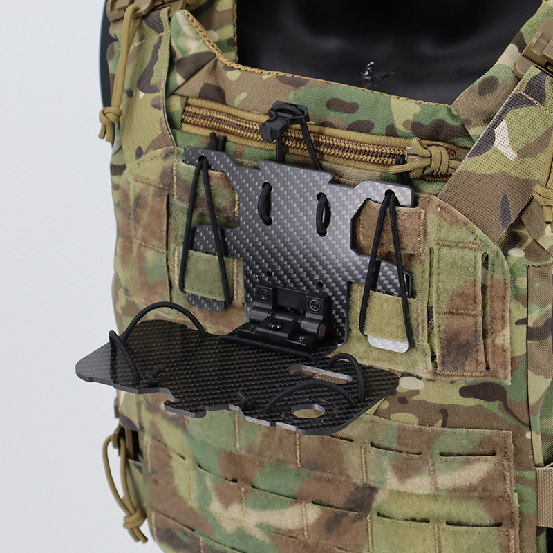 Carbon Fiber Folding Navigation Board MOLLE System Mounted Tactical Vest Chest Hanger 9 Carbon Fiber Folding Navigation Board MOLLE System Mounted Tactical Vest Chest Hanger
