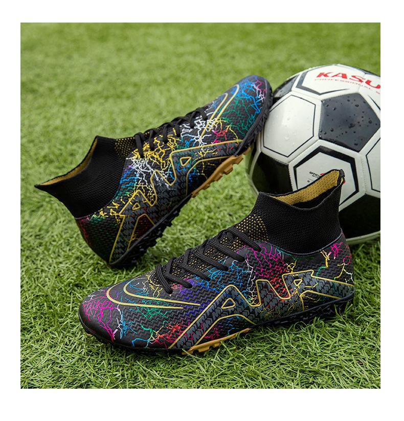 Fitness Eddy™ 6030 Elite High-Top Soccer Spikes – Professional Compression Football Boots 38 Fitness Eddy™ 6030 Elite High-Top Soccer Spikes – Professional Compression Football Boots