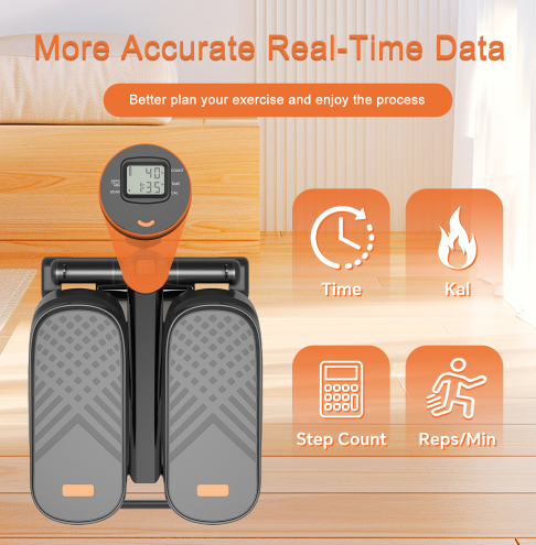 Mini Stepper With Resistance Bands And LCD Monitor 24 Mini Stepper With Resistance Bands And LCD Monitor