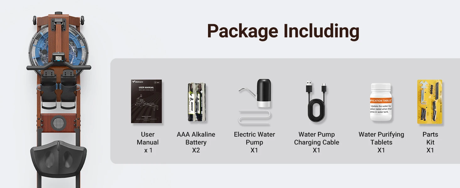 Water Rowing Machine – Solid Wood Design with Bluetooth Monitor & Upgraded Seat Cushion 18 Water Rowing Machine – Solid Wood Design with Bluetooth Monitor & Upgraded Seat Cushion