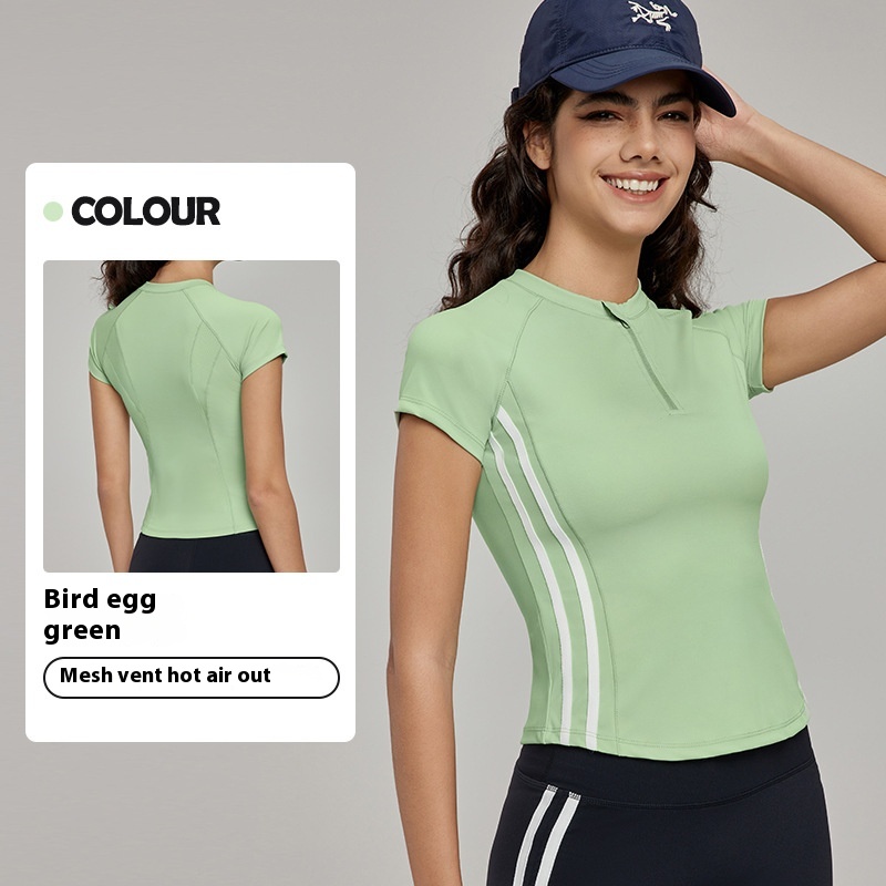 Yoga Clothes Short-sleeved Top High-grade Summer Slim Fit 10 Yoga Clothes Short-sleeved Top High-grade Summer Slim Fit
