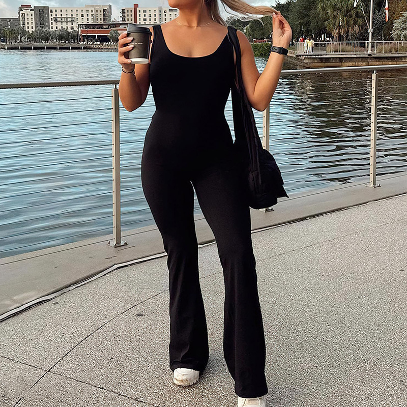 Slim Fit Hip Raise Backless Exercise Yoga Sexy Jumpsuit 33 Slim Fit Hip Raise Backless Exercise Yoga Sexy Jumpsuit