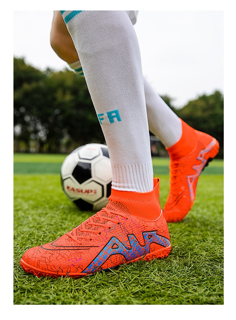 Fitness Eddy™ 6030 Elite High-Top Soccer Spikes – Professional Compression Football Boots 43 Fitness Eddy™ 6030 Elite High-Top Soccer Spikes – Professional Compression Football Boots