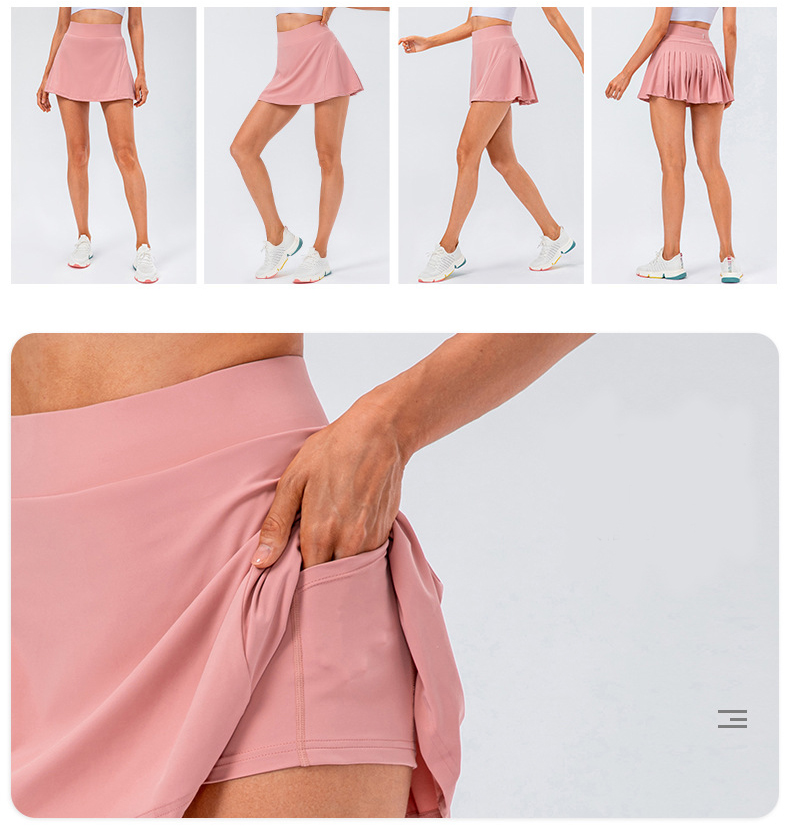 High Quality Tennis Skirt With Zipped Pocket Women Pleated Sports Skirt 13 High Quality Tennis Skirt With Zipped Pocket Women Pleated Sports Skirt