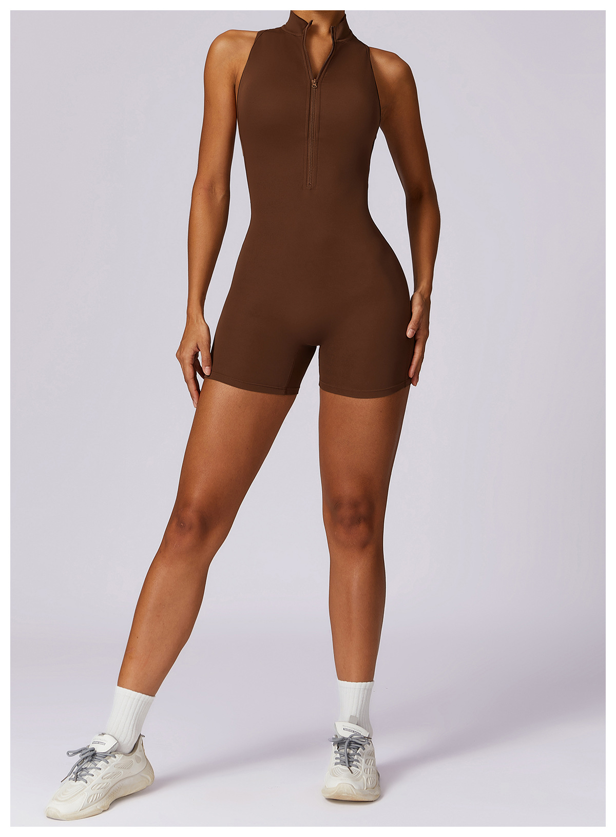 Fitness Yoga Jumpsuit With Zipper Summer Backless Shorts Jumpsuit Bodysuit For Women Clothing 91 Fitness Yoga Jumpsuit With Zipper Summer Backless Shorts Jumpsuit Bodysuit For Women Clothing