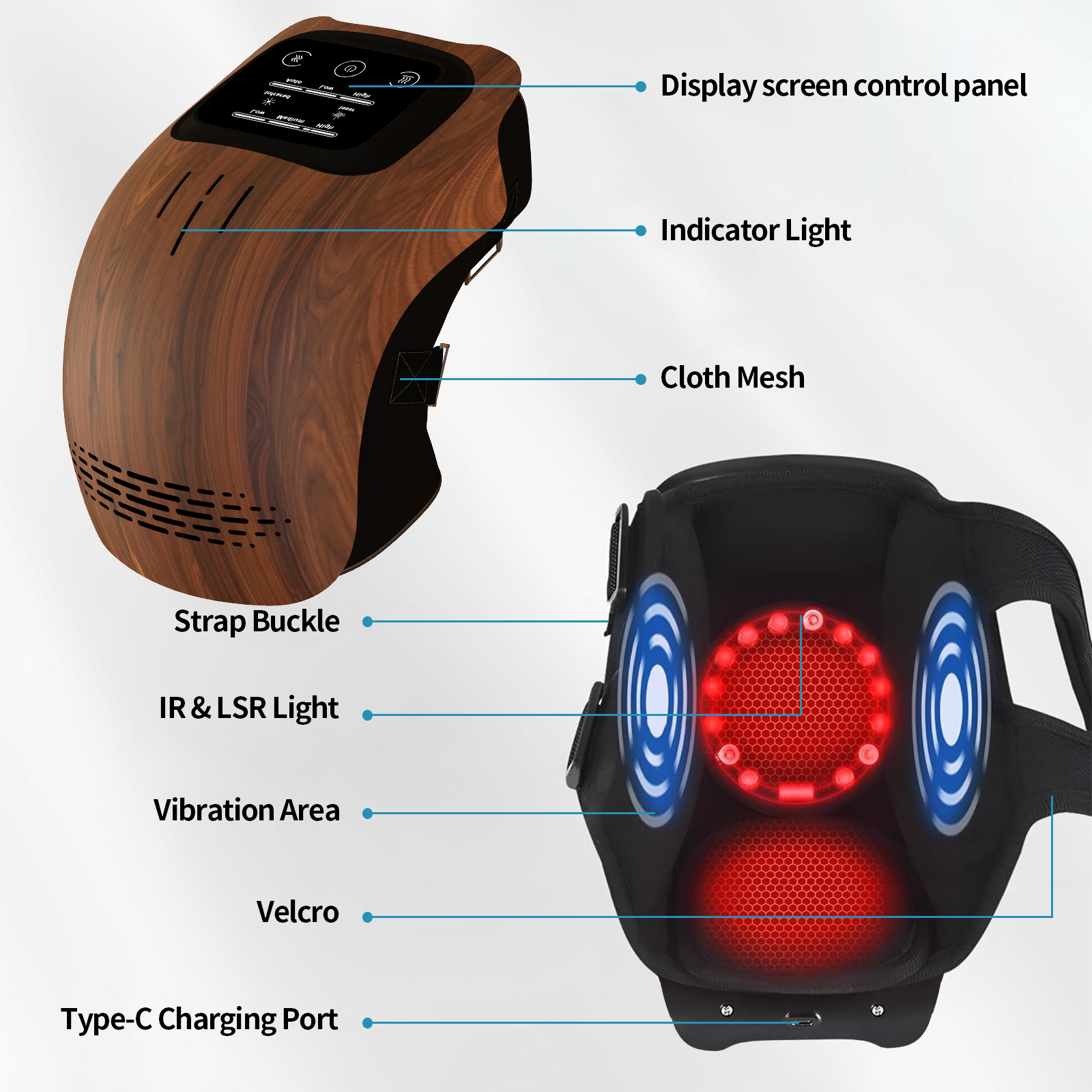 Rechargeable Pain Relief Home Use Electric Intelligent Knee Massager 72 Rechargeable Pain Relief Home Use Electric Intelligent Knee Massager