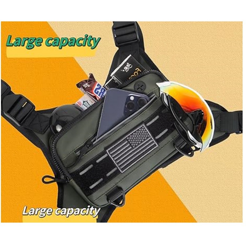 Men's Tactical Outdoor Sports Chest Bag 7 Men's Tactical Outdoor Sports Chest Bag