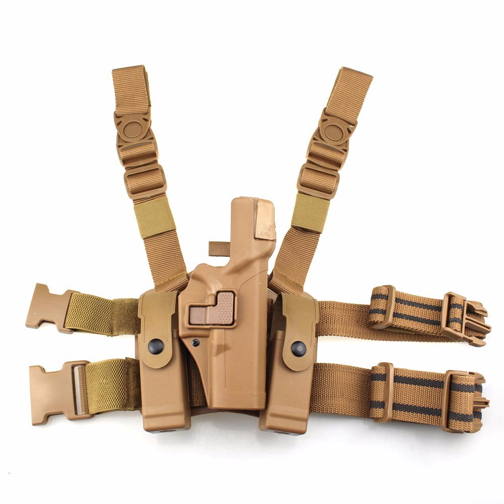 Sinking double anti quick pull leg holster 19 Sinking double anti quick pull leg holster