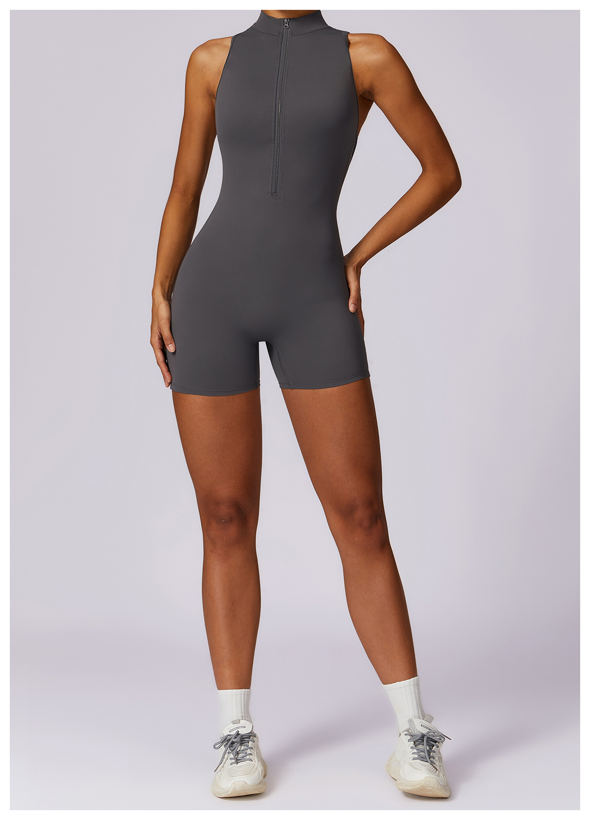 Fitness Yoga Jumpsuit With Zipper Summer Backless Shorts Jumpsuit Bodysuit For Women Clothing 12 Fitness Yoga Jumpsuit With Zipper Summer Backless Shorts Jumpsuit Bodysuit For Women Clothing