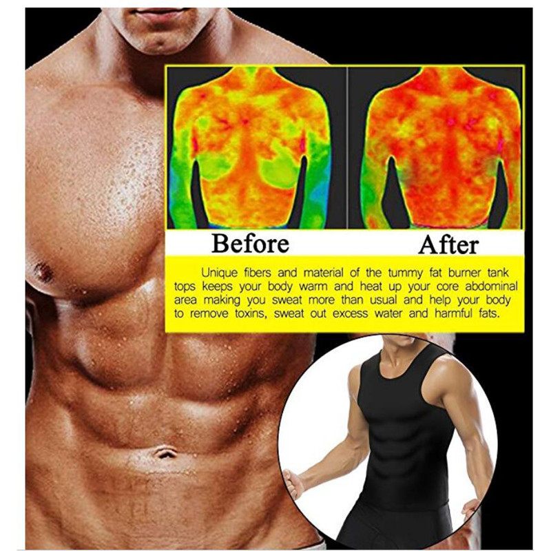 Fitness Corset Men's Shapewear Heat Trapping Shirt Sweat Body Shaper Vest Bodysuit 79 Fitness Corset Men's Shapewear Heat Trapping Shirt Sweat Body Shaper Vest Bodysuit