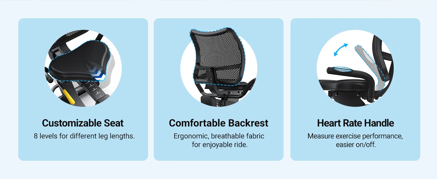 High-End Recumbent Exercise Bike – Magnetic Stationary Bike for Seniors & Adults 15 High-End Recumbent Exercise Bike – Magnetic Stationary Bike for Seniors & Adults