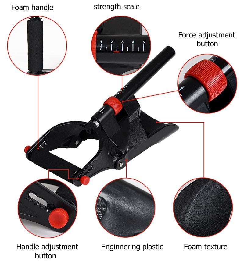 Hand Grip Exerciser Trainer Adjustable Anti-slide Hand Wrist Device Power Developer Strength Training Forearm Arm Fitness Gym Equipment 16 Hand Grip Exerciser Trainer Adjustable Anti-slide Hand Wrist Device Power Developer Strength Training Forearm Arm Fitness Gym Equipment