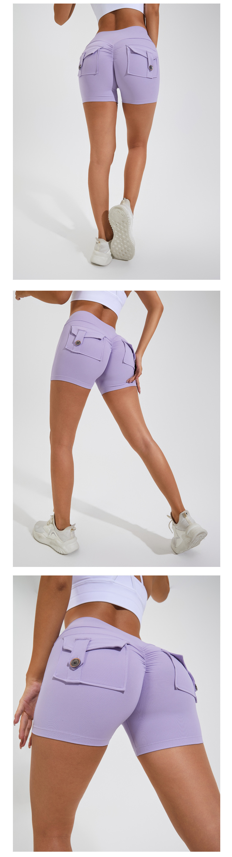 High Waist Hip Lifting Shorts With Pockets 25 High Waist Hip Lifting Shorts With Pockets