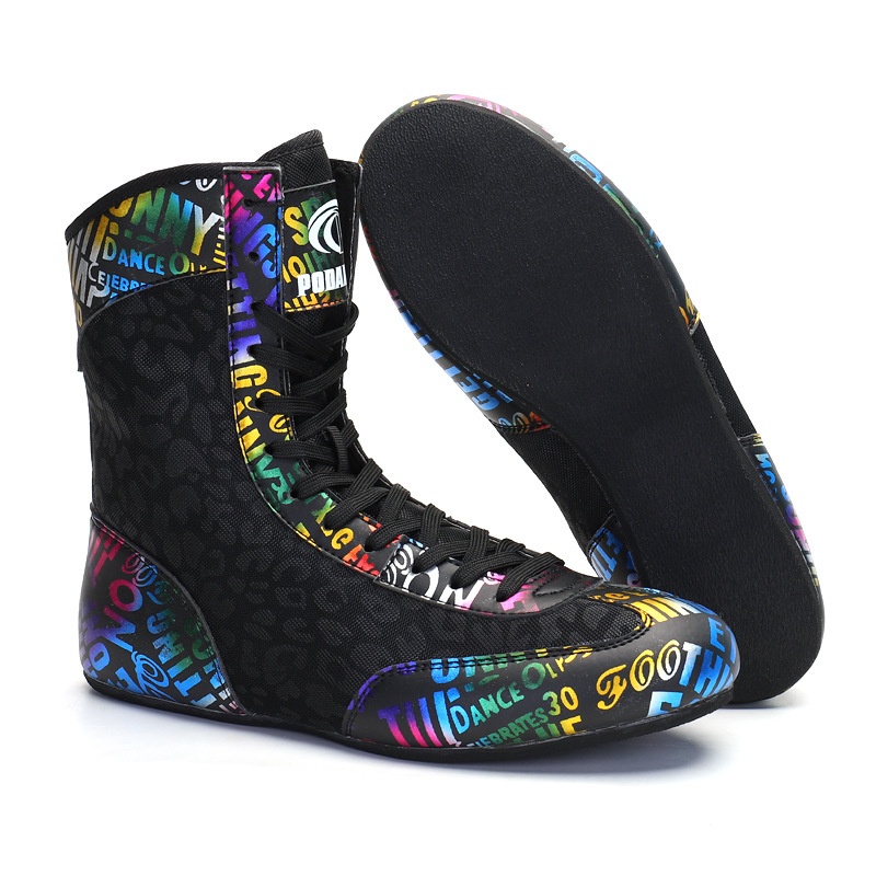 Mixed Combat Training Wrestling Soft Sole High Top Fitness Lifting Shoes 17 Mixed Combat Training Wrestling Soft Sole High Top Fitness Lifting Shoes