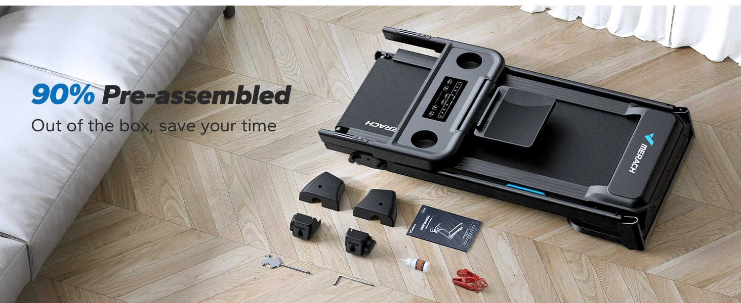 Foldable Treadmill with Incline – Quiet Running with Shock Absorption & Heart Rate Monitor 14 Foldable Treadmill with Incline – Quiet Running with Shock Absorption & Heart Rate Monitor