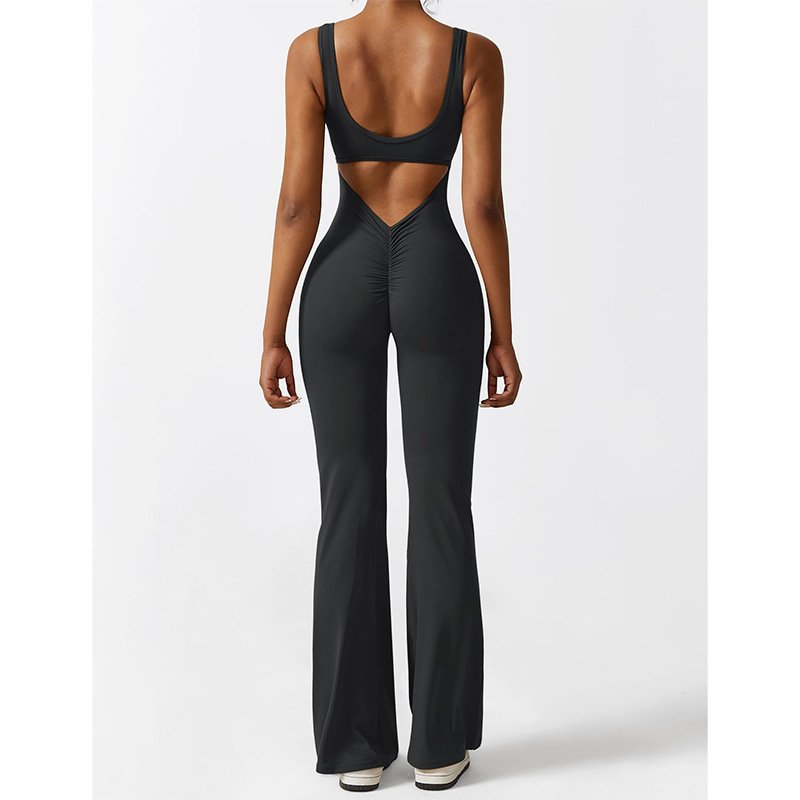 Slim Fit Hip Raise Backless Exercise Yoga Sexy Jumpsuit 36 Slim Fit Hip Raise Backless Exercise Yoga Sexy Jumpsuit