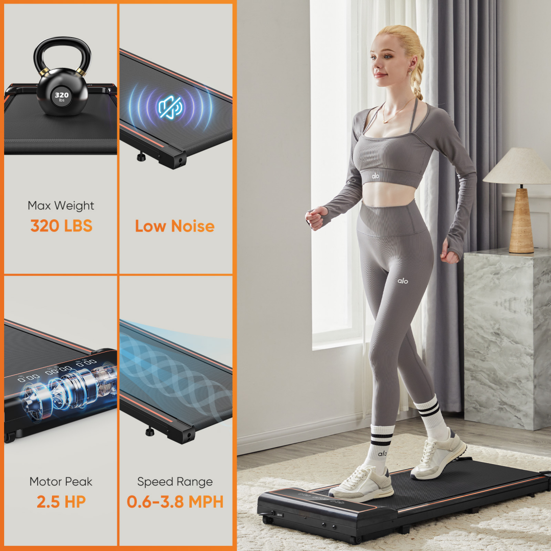 Walking Pad Treadmill - Compact & Portable Walking Pad, Quiet Operation, Adjustable Speed Settings 9 Walking Pad Treadmill - Compact & Portable Walking Pad, Quiet Operation, Adjustable Speed Settings