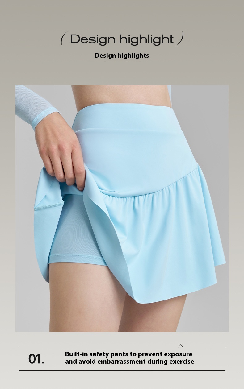 Pleated Fitness Yoga Skirts Sports Tennis Skirt 13 Pleated Fitness Yoga Skirts Sports Tennis Skirt