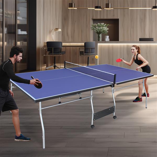8-foot Medium-sized Table Tennis Table Foldable Portable Set 19 8-foot Medium-sized Table Tennis Table Foldable Portable Set