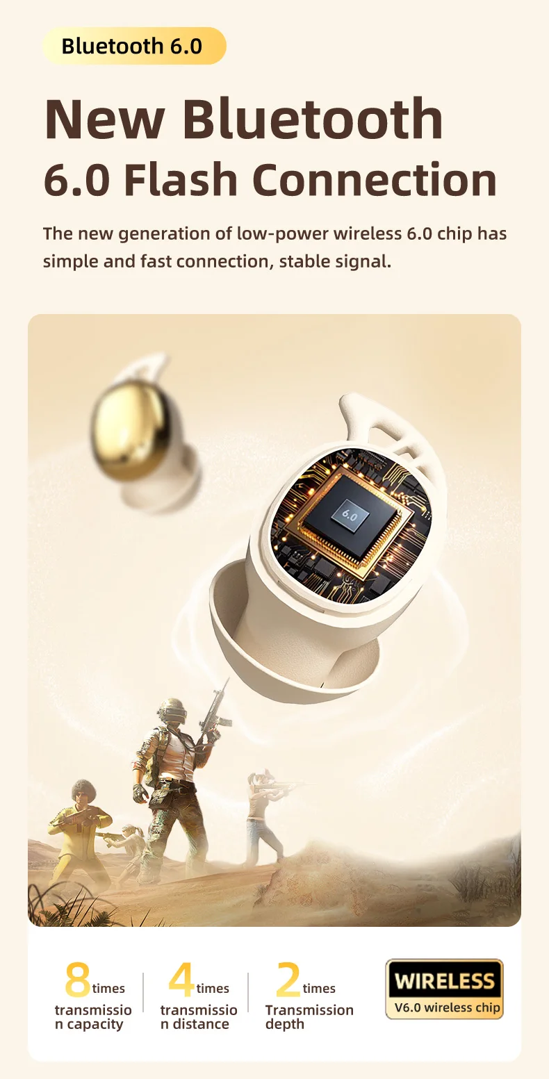 Vibration Roller Earphones Bluetooth Touch Control 44 Vibration Roller Earphones Bluetooth Touch Control