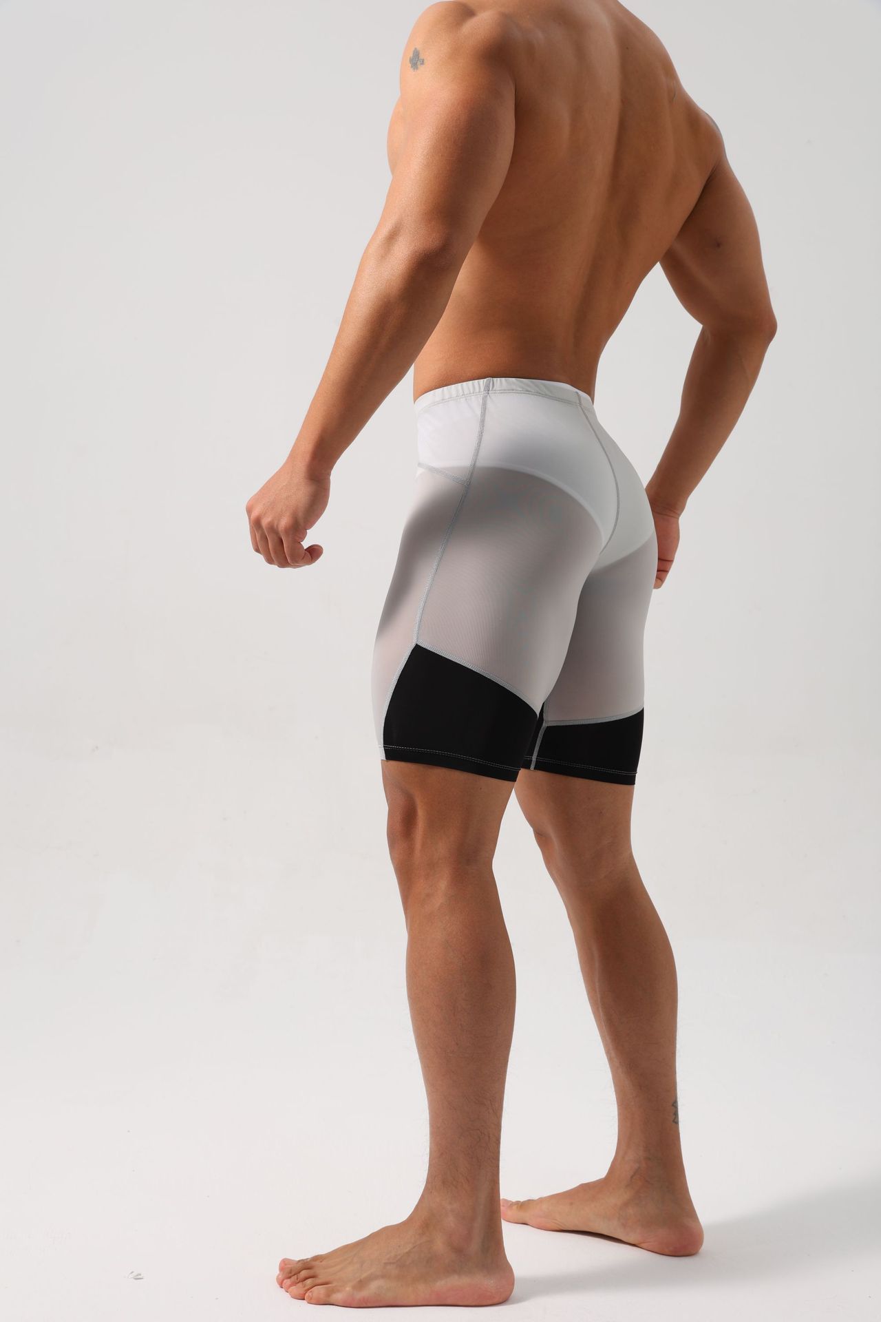 Men's Fitness Tight Shorts Quick-drying Ice Silk 10 Men's Fitness Tight Shorts Quick-drying Ice Silk