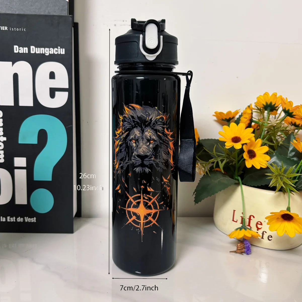 750ml Cute Animal Sports Water Bottle – Lion, Tiger & Cow Pattern 16 750ml Cute Animal Sports Water Bottle – Lion, Tiger & Cow Pattern