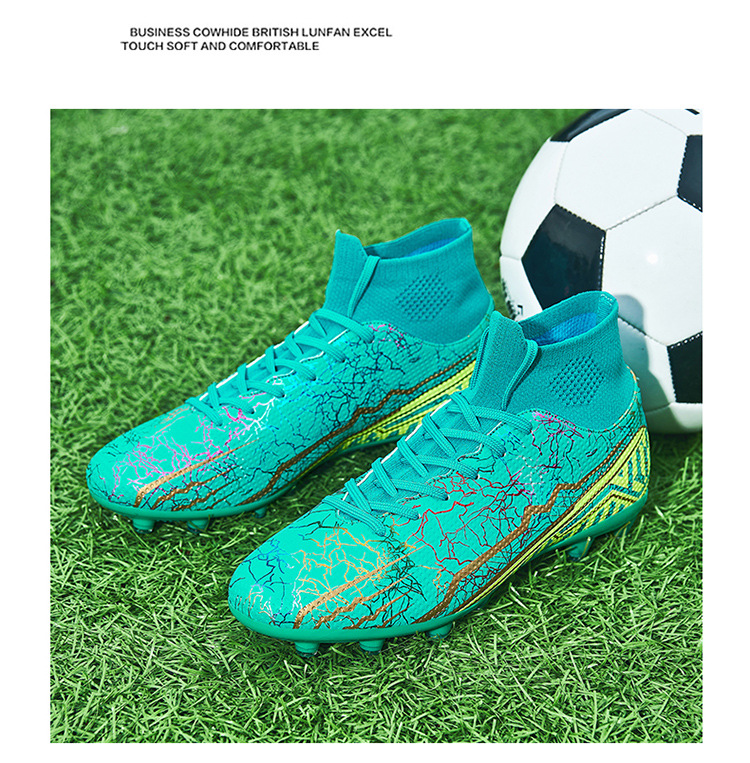 High-top Youth Spike Turf Soccer Shoes 36 High-top Youth Spike Turf Soccer Shoes