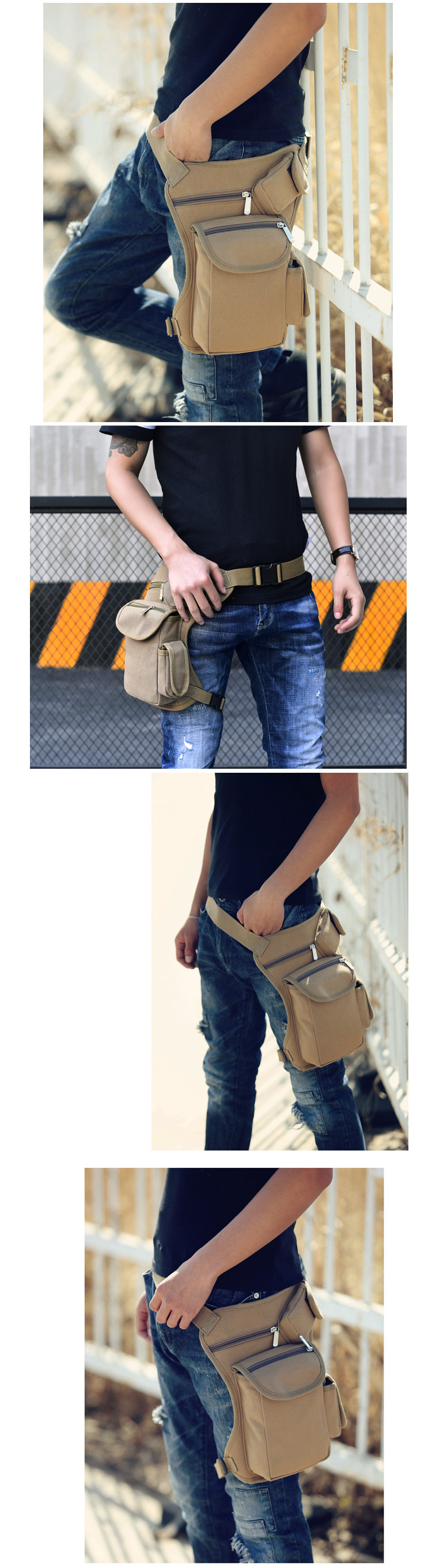 Canvas Waist Leg Package Outside The Door Tactical Multi-functional 12 2